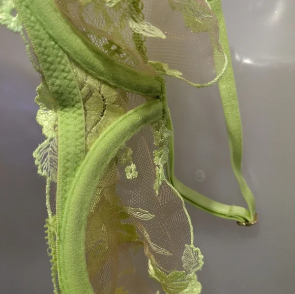 Honey Birdette Whitney Bra - 34C, Apple Green - Picture 11 of 12